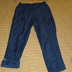 Chico's Navy Blue Crop Pants